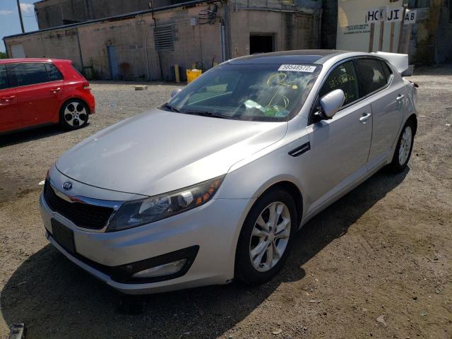 5XXGN4A75DG167882 - 2013 KIA OPTIMA SILVER photo 2