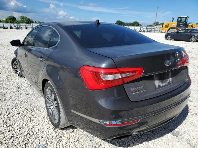 KNALN4D78E5141838 - 2014 KIA CADENZA PR GRAY photo 3