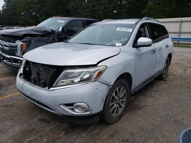 5N1AR2MN0DC646439 - 2013 NISSAN PATHFINDER SILVER photo 2