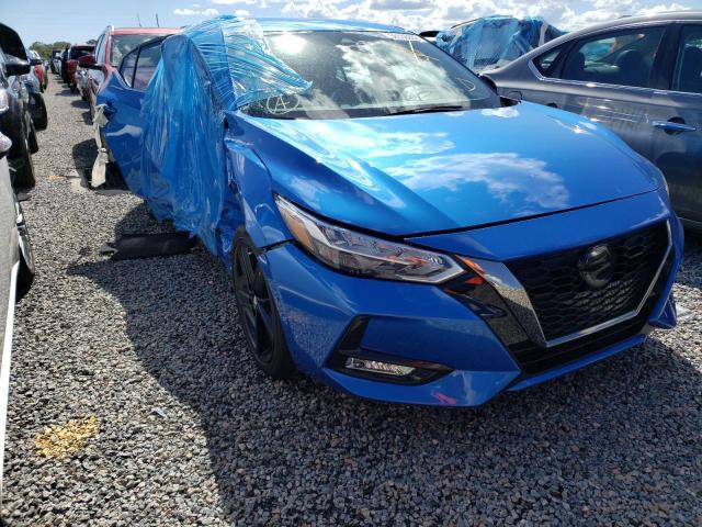 3N1AB8DV1MY319134 - 2021 NISSAN SENTRA SR BLUE photo 1