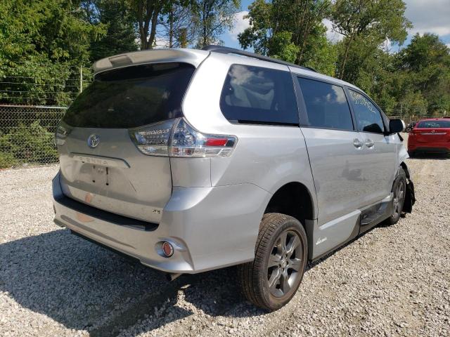 5TDXK3DC9FS657321 - 2015 TOYOTA SIENNA SPO SILVER photo 4