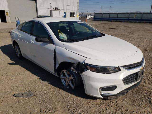 1G1ZB5ST6HF134051 - 2017 CHEVROLET MALIBU LS WHITE photo 1