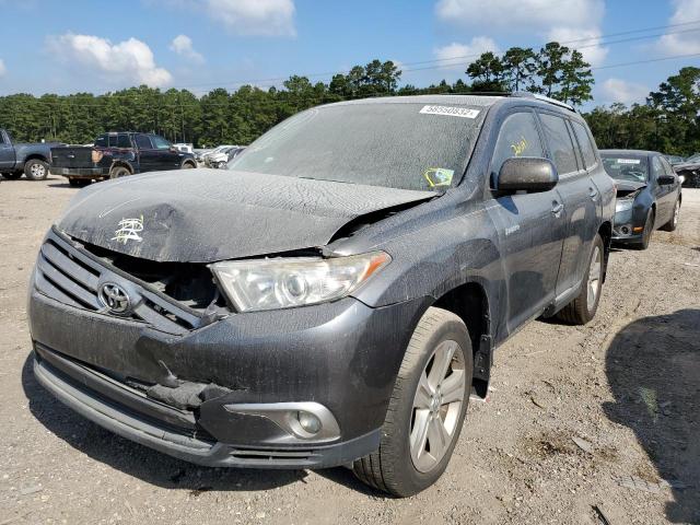 5TDYK3EH5DS135622 - 2013 TOYOTA HIGHLANDER GRAY photo 2