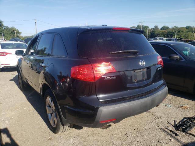 2HNYD28859H515317 - 2009 ACURA MDX SPORT BLACK photo 3