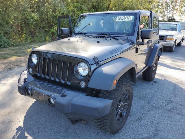 1C4AJWAG6EL219535 - 2014 JEEP WRANGLER S GRAY photo 2