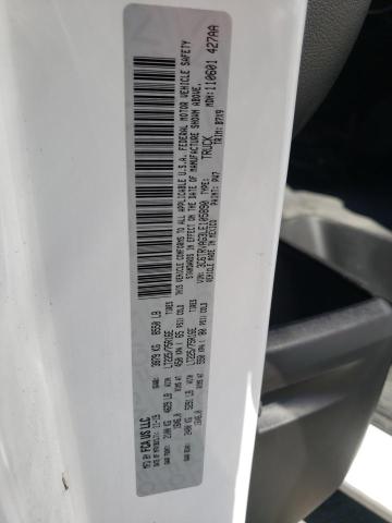 3C6TRVAG3LE105890 - 2020 RAM PROMASTER WHITE photo 10