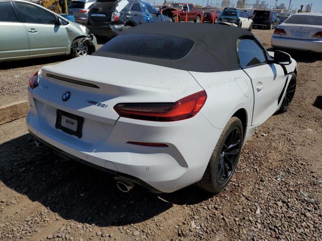 WBAHF3C58KWW29416 - 2019 BMW Z4 SDRIVE3 WHITE photo 4