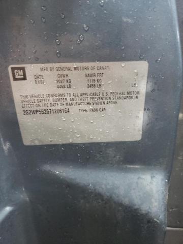 2G2WP552671206164 - 2007 PONTIAC GRAND PRIX ლურჯი ფოტო 10