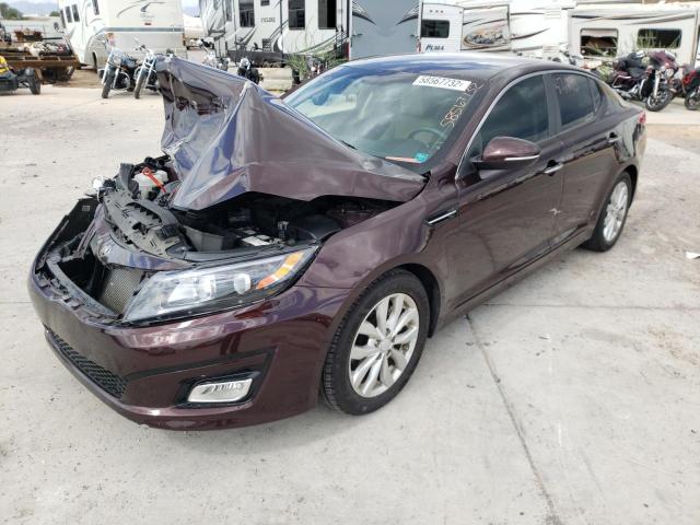 5XXGN4A79FG405087 - 2015 KIA OPTIMA EX BURGUNDY photo 2