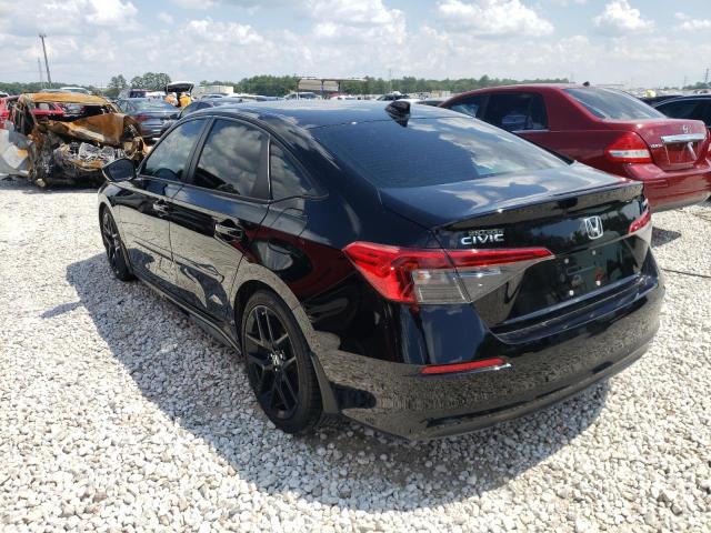 2HGFE2F5XNH534475 - 2022 HONDA CIVIC SPOR BLACK photo 3