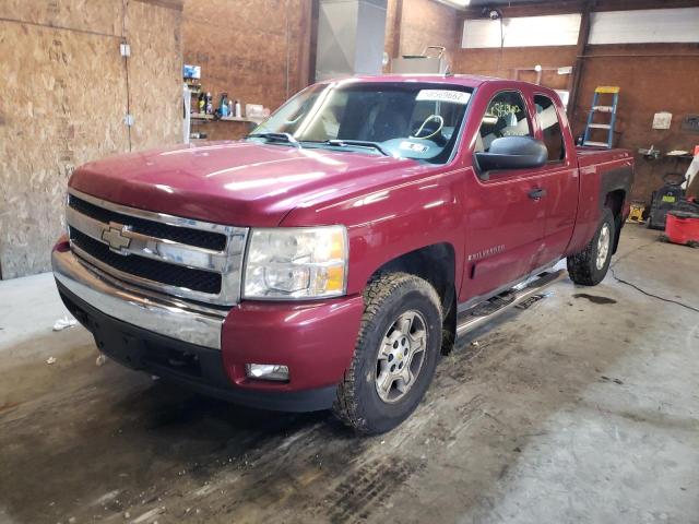 2GCEK19J271596308 - 2007 CHEVROLET SILVERADO BURGUNDY photo 2