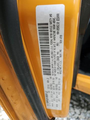 1C4AJWAGXCL126420 - 2012 JEEP WRANGLER S ORANGE photo 10