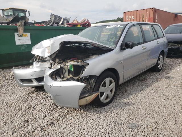 JA3AD29F84U043297 - 2004 MITSUBISHI LANCER LS GRAY photo 2