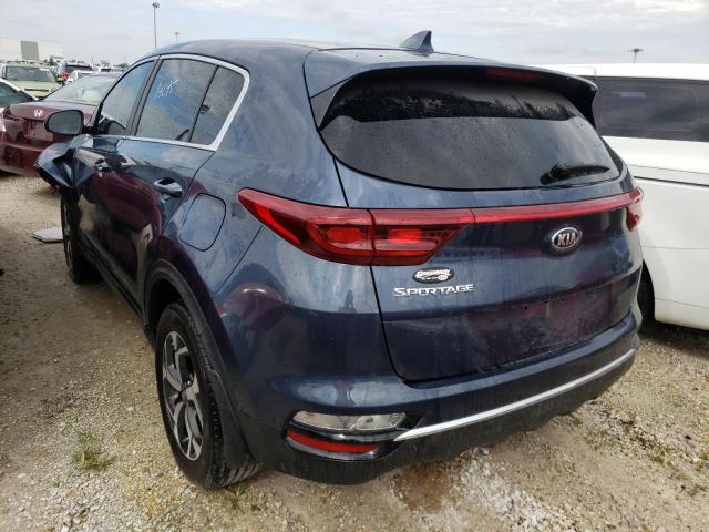 KNDPM3AC7M7934327 - 2021 KIA SPORTAGE L BLUE photo 3