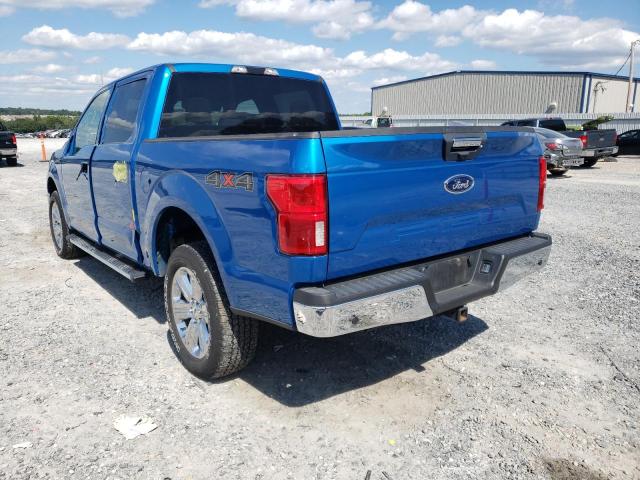 1FTEW1E59KFC64025 - 2019 FORD F150 SUPER BLUE photo 3