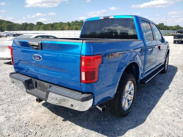 1FTEW1E59KFC64025 - 2019 FORD F150 SUPER BLUE photo 4