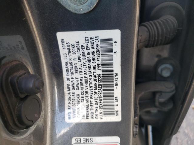 19XFA1F95AE013239 - 2010 HONDA CIVIC EXL Boz foto 10