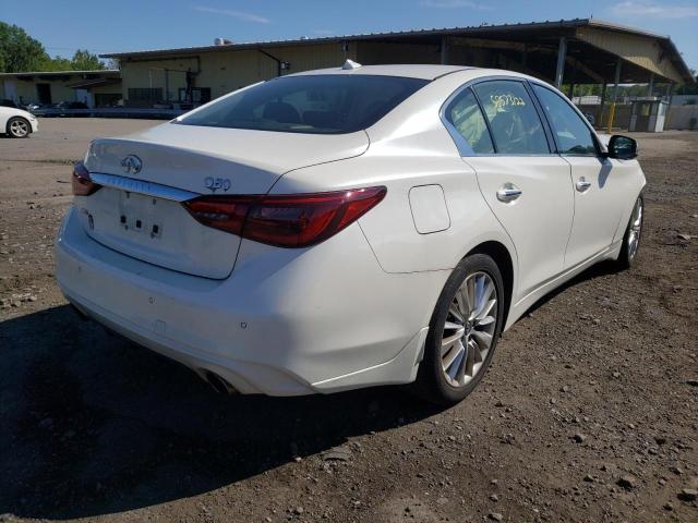 JN1EV7BR8MM750520 - 2021 INFINITI Q50 LUXE WHITE photo 4