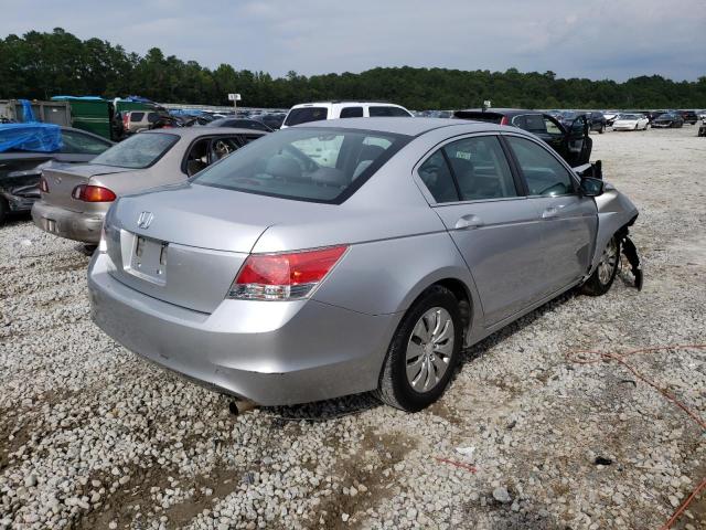 1HGCP2F3XAA056076 - 2010 HONDA ACCORD LX SILVER photo 4