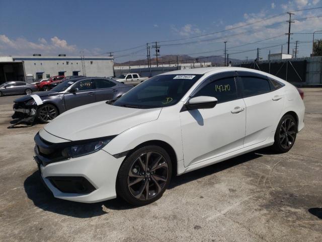 2HGFC2F83MH525275 - 2021 HONDA CIVIC SPOR WHITE photo 2