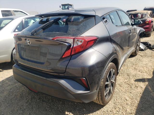 NMTKHMBX7JR029169 - 2018 TOYOTA C-HR XLE GRAY photo 4