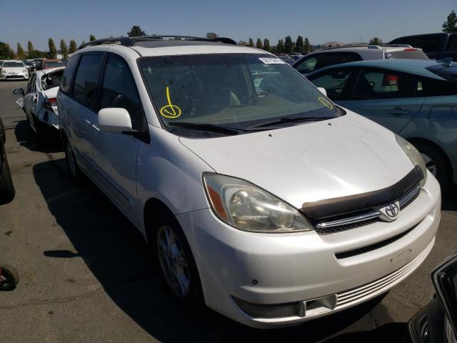 5TDZA22C04S162110 - 2004 TOYOTA SIENNA XLE WHITE photo 1