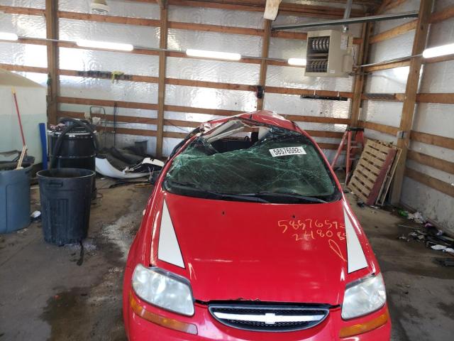 KL1TD66698B248089 - 2008 CHEVROLET AVEO BASE RED photo 9