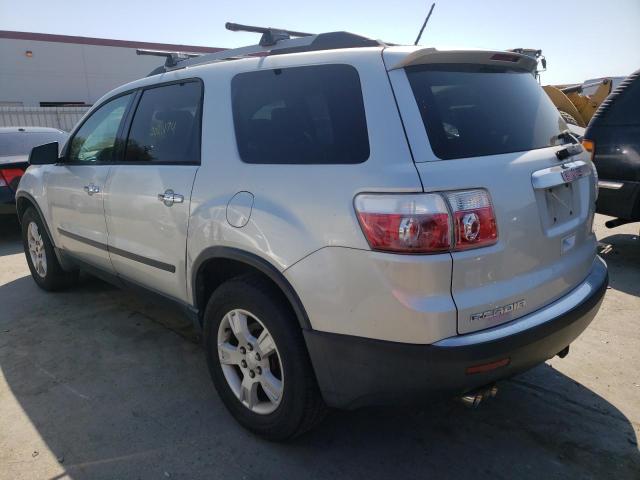 1GKLRKED3AJ164403 - 2010 GMC ACADIA SL SILVER photo 3