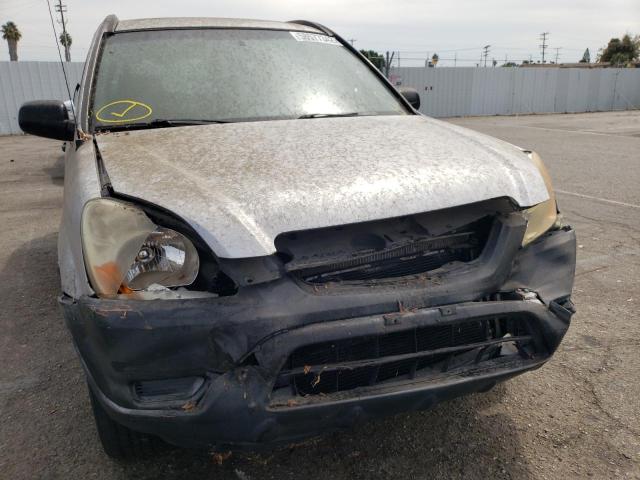 JHLRD685X4C013425 - 2004 HONDA CR-V LX SILVER photo 9