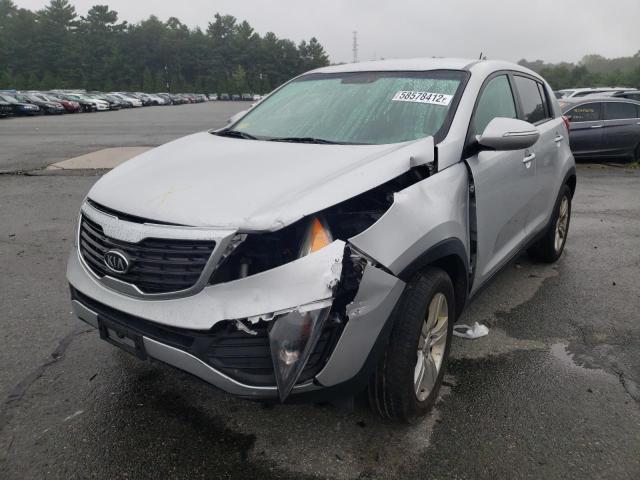 KNDPB3A24C7311565 - 2012 KIA SPORTAGE B SILVER photo 2