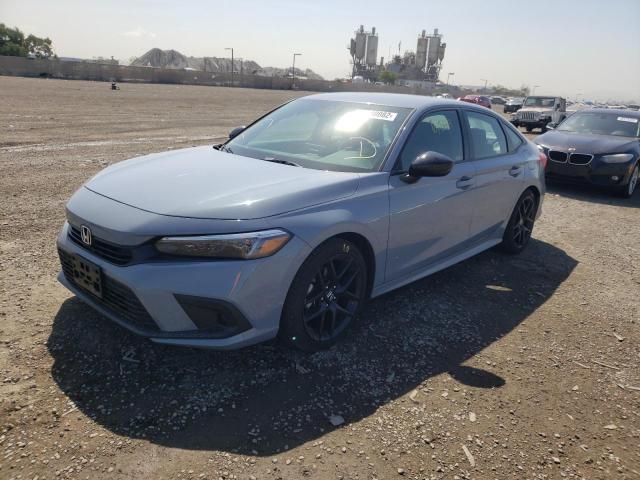 2HGFE2F53NH571108 - 2022 HONDA CIVIC SPOR GRAY photo 2