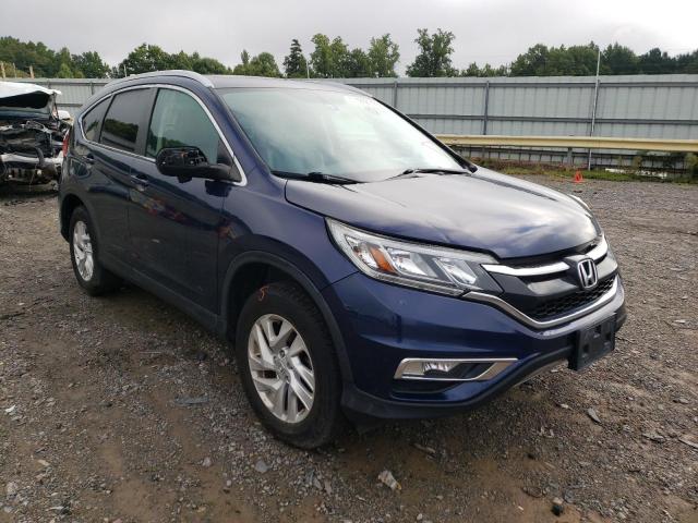 2HKRM4H73FH701812 - 2015 HONDA CR-V EXL BLUE photo 1