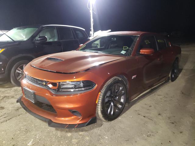 2C3CDXGJ3LH216261 - 2020 DODGE CHARGER SC ORANGE photo 2