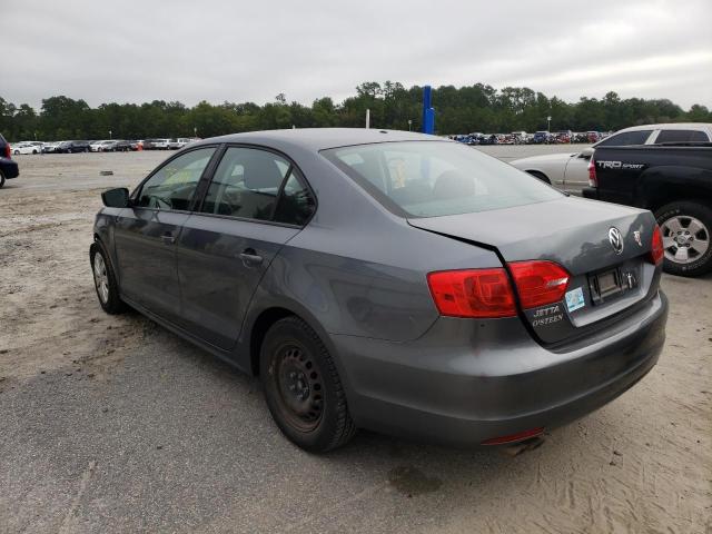 3VW2K7AJ3EM310213 - 2014 VOLKSWAGEN JETTA BASE Արծաթագույն լուսանկար 3