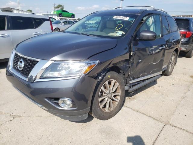 5N1AR2MNXDC671431 - 2013 NISSAN PATHFINDER GRAY photo 2