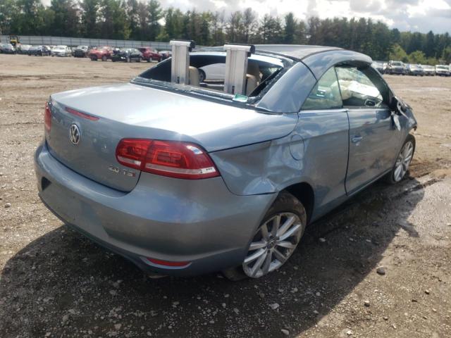 WVWBW8AH9FV004036 - 2015 VOLKSWAGEN EOS KOMFOR BLUE photo 4