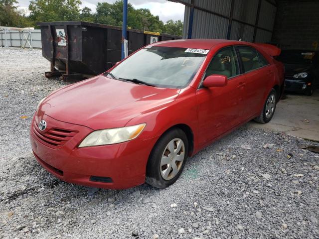 4T1BE46K67U078484 - 2007 TOYOTA CAMRY CE RED photo 2