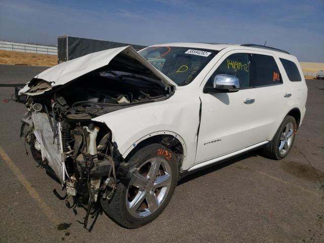 1C4SDHET8CC275617 - 2012 DODGE DURANGO CI WHITE photo 2