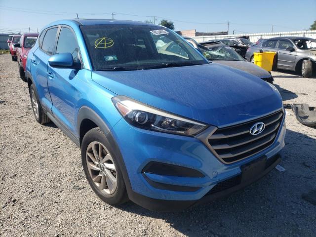 KM8J23A41GU042256 - 2016 HYUNDAI TUCSON SE BLUE photo 1