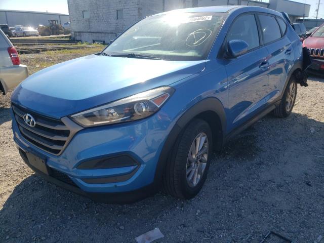 KM8J23A41GU042256 - 2016 HYUNDAI TUCSON SE BLUE photo 2