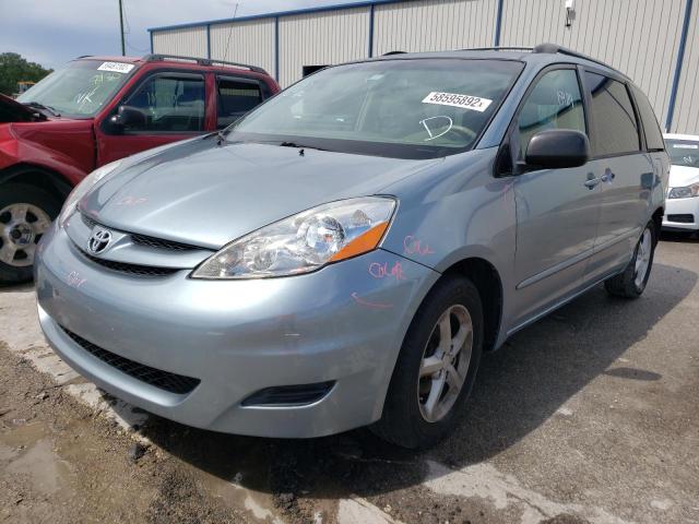 5TDZA23C36S414868 - 2006 TOYOTA SIENNA LE BLUE photo 2