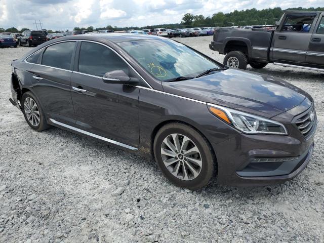 5NPE34AF4GH393327 - 2016 HYUNDAI SONATA SPO BROWN photo 1