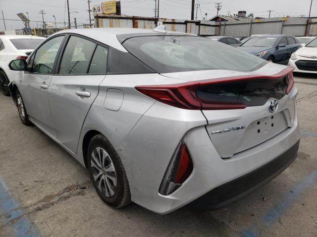 JTDKAMFP1M3183074 - 2021 TOYOTA PRIUS PRIM 银色 照片 3