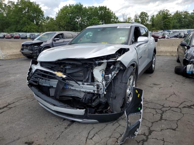 3GNKBHR49LS689239 - 2020 CHEVROLET BLAZER 2LT SILVER photo 2