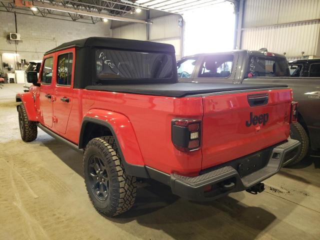 1C6HJTAG5ML616494 - 2021 JEEP GLADIATOR RED photo 3