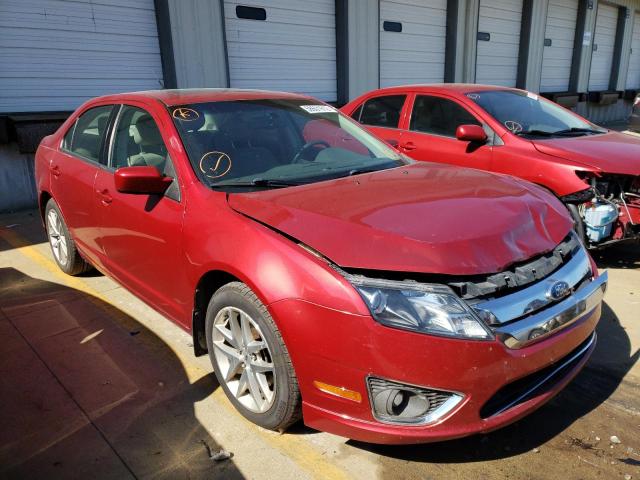 3FAHP0JA3BR113195 - 2011 FORD FUSION SEL RED photo 1