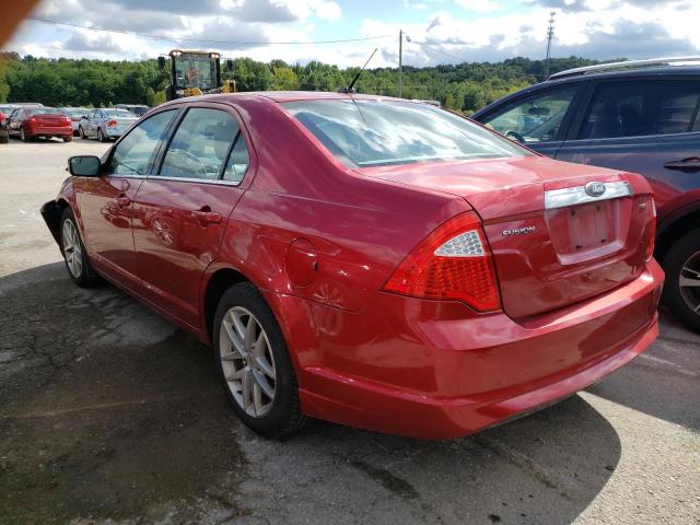 3FAHP0JA3BR113195 - 2011 FORD FUSION SEL RED photo 3