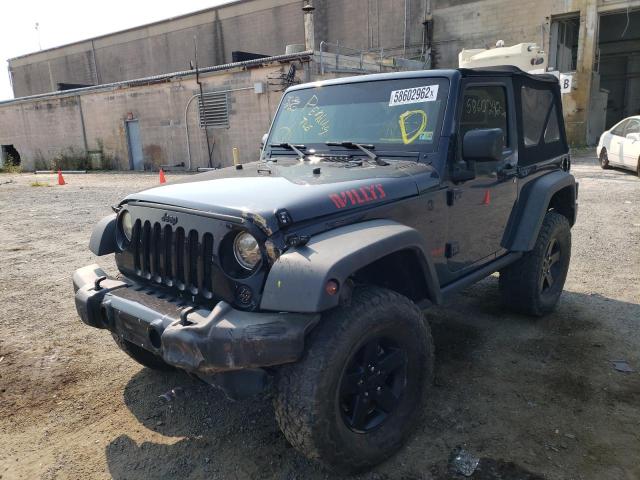 1C4AJWAG6GL317256 - 2016 JEEP WRANGLER S CHARCOAL photo 2