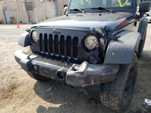 1C4AJWAG6GL317256 - 2016 JEEP WRANGLER S CHARCOAL photo 9