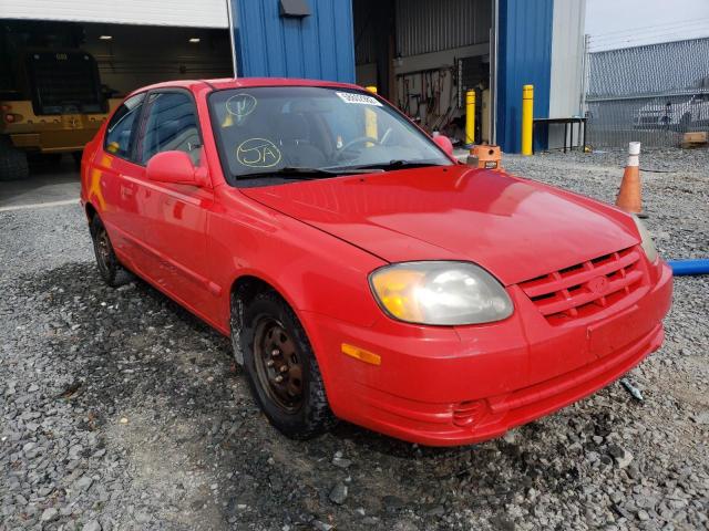 KMHCG35G83U238106 - 2003 HYUNDAI ACCENT BAS RED photo 1